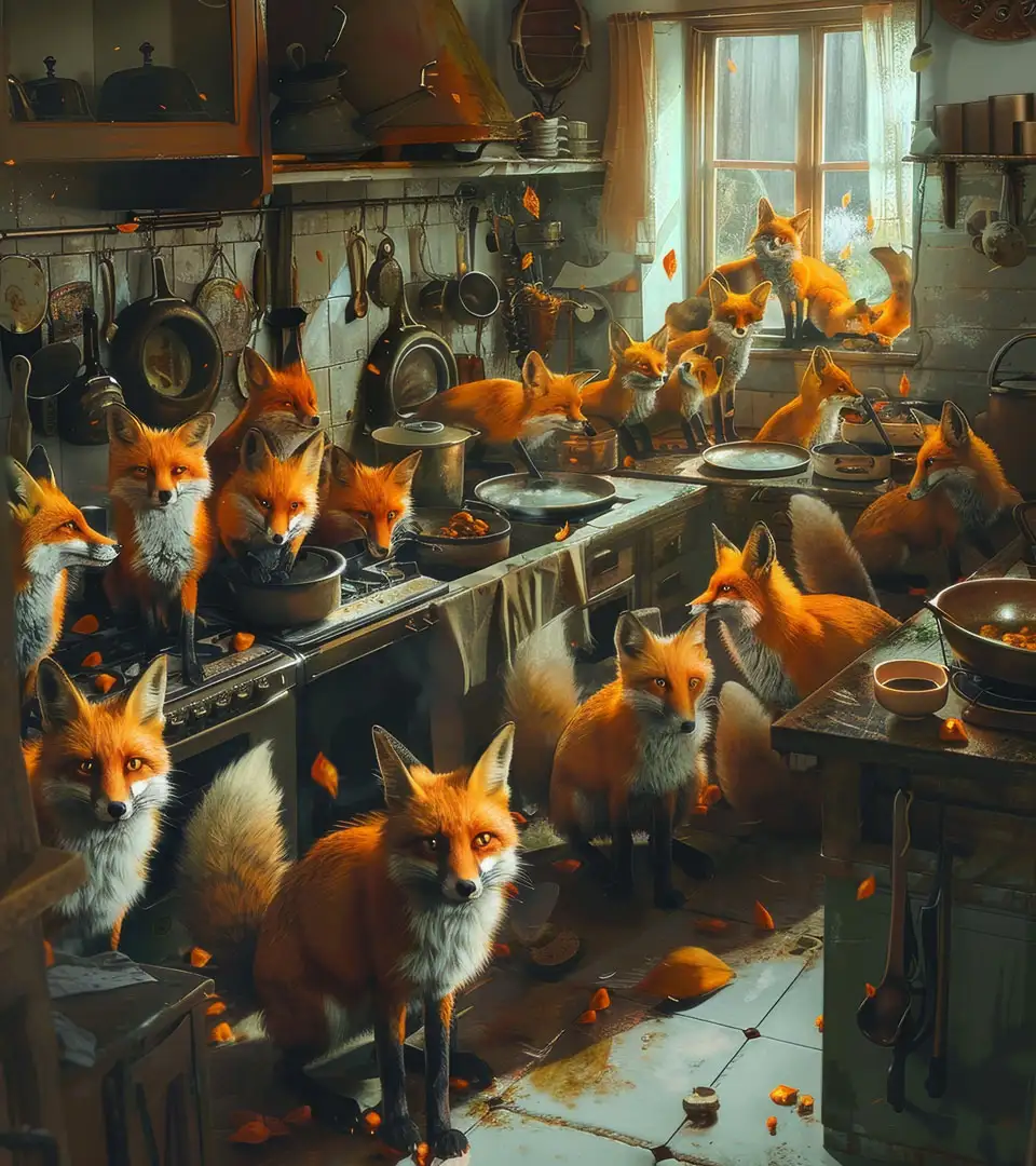 Kitchen foxes